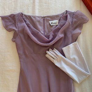 Bridgerton dress with gloves!